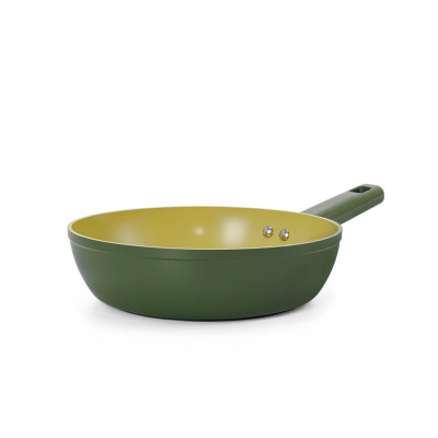 Chảo phủ sứ cao cấp Elmich Olive EL-5965OV nhiều size, Hàng chính hãng, dùng được mọi bếp - JoyMall