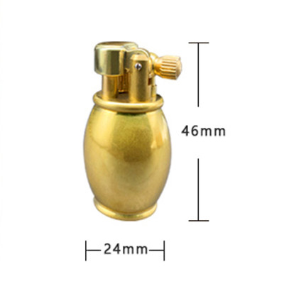 Vỏ Hột Quẹt Bật Lửa Xăng Đá Đồng Mini Z64 Thiết Kế Đẹp Độc Lạ Màu Vàng Sang Trọng - Dùng Xăng Bấc Đá Cao Cấp