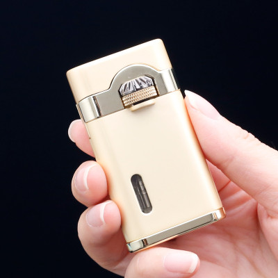 Vỏ Hột Quẹt Bật Lửa Gas Khè 1 Tia Jobon ZB-8003 Bánh Xe Kép Đánh Lửa Cực Nhạy