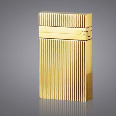 Vỏ Hột Quẹt Bật Lửa Upon D27V Họa Tiêt Kẻ Sọc Vàng, Sang Trọng Và Lịch Lãm - Dùng Ga Đá Cao Cấp