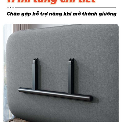 Giường Ghế Sofa Gấp Gọn (TẶNG KÈM 1 GỐI) Cho Văn Phòng, Nhà Khách Chính Hãng NIKITA