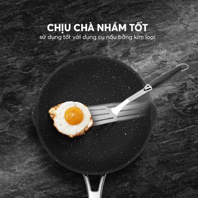 Chảo Xào Rán Chống Dính Inox 304 Liền Đáy Elmich Hera 8105 20cm/8106 24cm/8107 26cm/8108 28cm