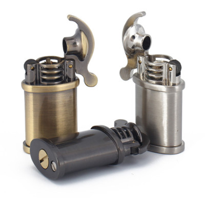 Vỏ Hột Quẹt Bật Lửa Xăng Đá Dolphin HY702 Thiết Kế Độc Lạ Nhỏ Gọn - Dùng Xăng Bấc Đá Cao Cấp