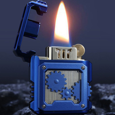 Vỏ Hột Quẹt Bật Lửa Xăng Đá Chief CF-315 Thiết Kế 2 Đầu Tim/Bấc Động Cơ Lộ Thiên Cực Đẹp - Nhiều Màu