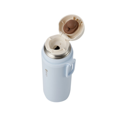 Bình giữ nhiệt inox 304 Elmich EL8328 480ml, Hàng chính hãng, nắp tích hợp làm cốc uống, đế silicone chống trượt - JoyMall