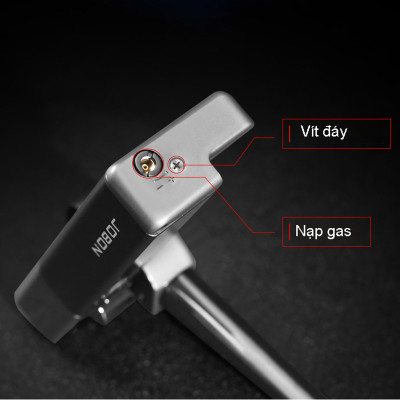 Vỏ Hộp Quẹt Bật Lửa Gas 1 Tia Lửa Ngang Jobon ZB-7002 Kiêm Tau Nhỏ Gọn Tiện Lợi + Tặng Kèm Dụng Cụ Chỉnh Lửa To Nhỏ