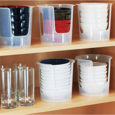 Khay đựng bát đĩa Sanada φ14.9cm thiết kế thông minh, gọn gàng cho nhà bếp - nội địa Nhật Bản