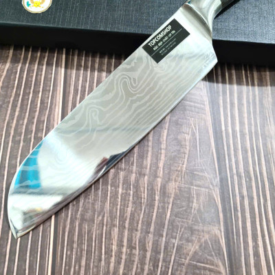 DAO - DAO BẾP NHẬT BẢN SANTOKU THÉP DAMASCUS MÃ A13 DT116 nt topcomshop vn