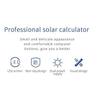 Máy Tính Kế Toán Cầm Tay, 12 số Năng Lượng Mặt Trời-BAOKE/EC2358