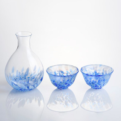 Aderia - Iwashimizu - Bộ ly và bình Sake - 3 món