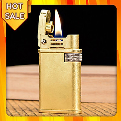 Vỏ Hột Quẹt Bật Lửa Xăng Đá Chief CF218 Trơn Thiết Kế Đẹp Độc Lạ Sang Trọng Cao Cấp - Dùng Xăng Bấc Đá Cao Cấp