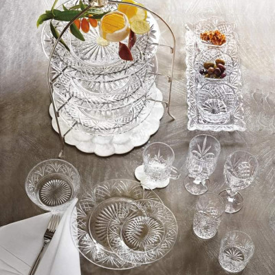 Set 4 đĩa pha lê Godinger Dublin Dinner Plate Hàng chính hãng
