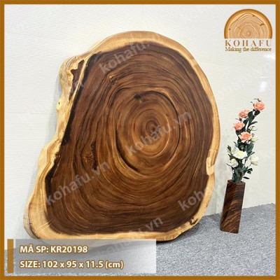 BÀN SOFA GỖ ME TÂY NGUYÊN TẤM KR20198 