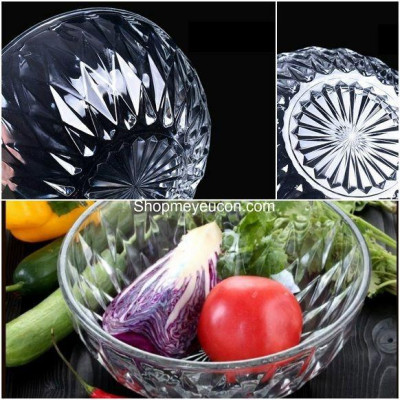 Tô thủy tinh họa tiết kim cương Thái Lan MCS