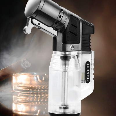 Vỏ Hột Quẹt Bật Lửa Gas Honest BCZ-779 Khò 3 Tia Cực Mạnh, Nhìn Thấy Lượng Gas Bên Trong - Nhiều Màu