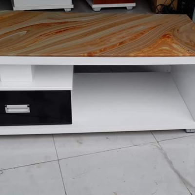 Bàn trà gỗ 1 hộc kéo mặt Kính 50 x 100 cm x cao 45 cm