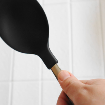 Combo muôi xào chống dính cán dài + Muỗng múc canh chính hãng Echo Metal hàng nội địa Nhật Bản (#Made in Japan)