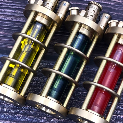 Vỏ Hột Quẹt Bật Lửa Xăng Đá TC17 Thủ Công Làm Bằng Đồng Nguyên Chất Trong Suốt Thiết Kế Tinh Tế, Sang Trọng