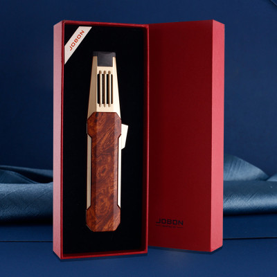 Vỏ Hột Quẹt Bật Lửa Jobon ZB-198 Khò Gas 1 Tia Mạnh Mẽ Không Tắt Trước Gió