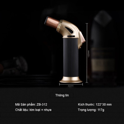 Vỏ Hột Quẹt Bật Lửa Gas Jobon ZB-312 Khò 1 Tia Cực Mạnh - Nhiều Màu