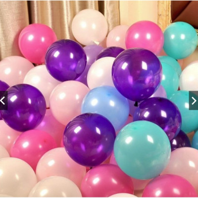 Bịch 100 Quả Bong Bóng Bay Nhiều Màu Trang Trí Tiệc Tùng Sinh Nhật, Đám Cưới, Thôi Nôi, Sự Kiện Kích Thước 25-28cm
