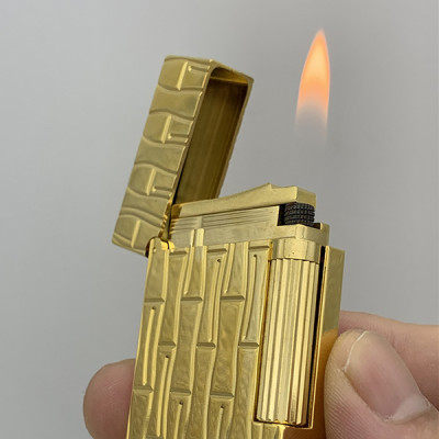 Vỏ Hột Quẹt Bật Lửa Upon D52V Họa Tiết Hình Đốt Trúc - Dùng Ga Đá Cao Cấp