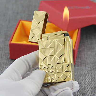 Vỏ Hột Quẹt Bật Lửa Gas Đá Upon D57V Thiết Kế Họa Tiết Hình Khối Độc Đáo - Dùng Gas Đá Cao Cấp