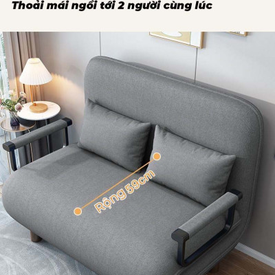 Giường Ghế Sofa Gấp Gọn (TẶNG KÈM 1 GỐI) Cho Văn Phòng, Nhà Khách Chính Hãng NIKITA
