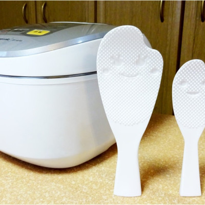 Set 02 chiếc muôi xới cơm OYAKO hình mặt cười, sản xuất tại Kokubo-nội địa Nhật Bản