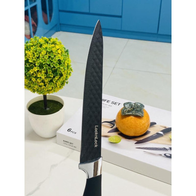 Bộ Dao Nhà Bếp 6 Món Cao Cấp Màu Đen CKK103S6 (cam kết hàng chính hãng, y hình)