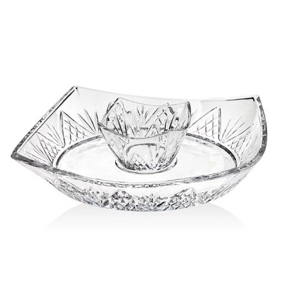ĐĨA PHA LÊ GODINGER DUBLIN Chip and Dip Platter 25CM Hàng chính hãng