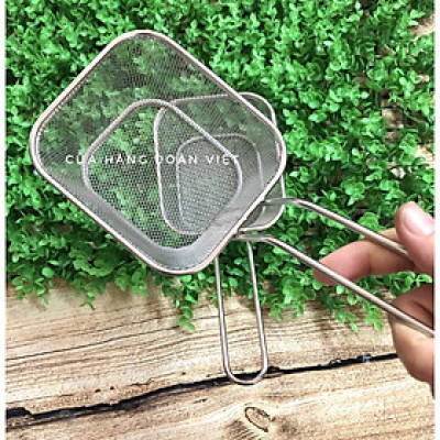 Rổ Lưới Chiên Loại 1 - Inox Dày Không Rỉ. Chuyên phục vụ Sp Gia dụng, Khuôn làm bánh, Dụng cụ học Sinh, Nhà hàng, Quán ă