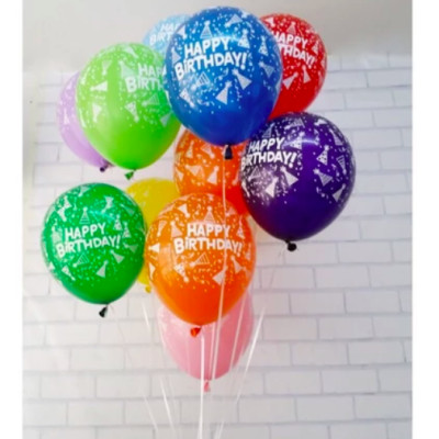 Bịch 100 quả bóng bay cao su chấm bi size 35cm (2.8gr)