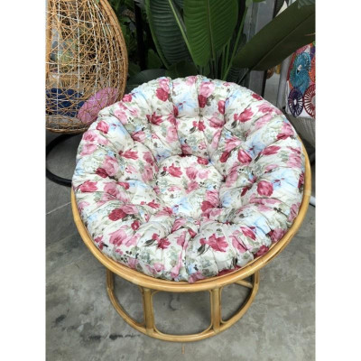 papasan đơn mây nhựa và mây thật