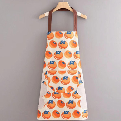 Tạp dề nhà bếp chống thấm nước hình quả cam siêu dễ thương dùng cho nam và nữ - Hàng chính hãng