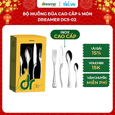 Bộ dao muỗng nĩa INOX cao cấp 4 món DCS-02
