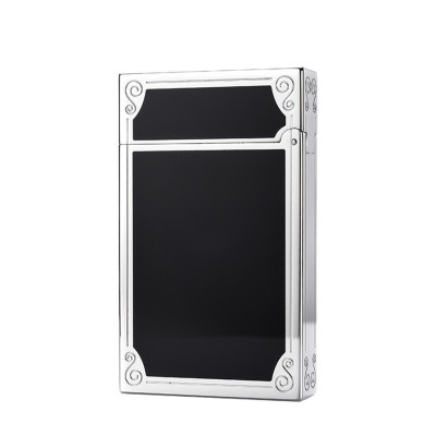 Vỏ Hột Quẹt Bật Lửa  D upont Super Hoa Văn Viền Góc D195V Màu Vàng Đen Đẹp, Độc Lạ - Dùng Gas Đá Cao Cấp