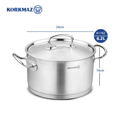 Nồi inox cao cấp Korkmaz Proline 6.2 lít - A1162 - Hàng Chính Hãng