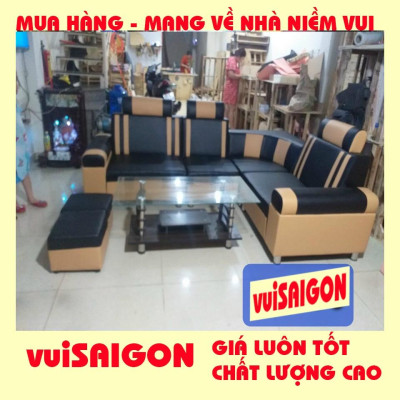 Ghế sopha nệm mút chữ L , tặng 1 bàn và 2 đôn . Mẫu mã hiện đại trẻ trung, phù hợp mọi gia đình. Giá gốc tại xưởng