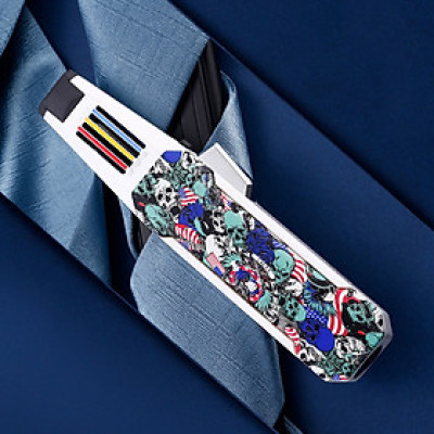 Vỏ Hột Quẹt Bật Lửa Jobon ZB-198 Khò Gas 1 Tia Mạnh Mẽ Không Tắt Trước Gió