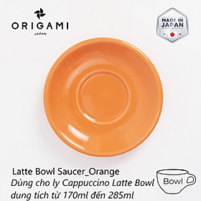 Đĩa sứ Origami Cappuccino Latte Bowl Saucer 140mm