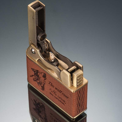 Vỏ Hột Quẹt Bật Lửa Jobon ZB-612E Xăng Đá Bọc Da Cực Đẹp