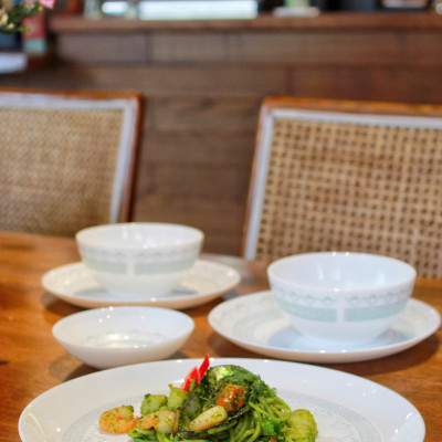 Đĩa Sâu Thủy Tinh Luminarc Diwali Geomatric Blue 20cm đựng thức ăn, cường lực, chịu nhiệt - Bộ 6 đĩa - V6538