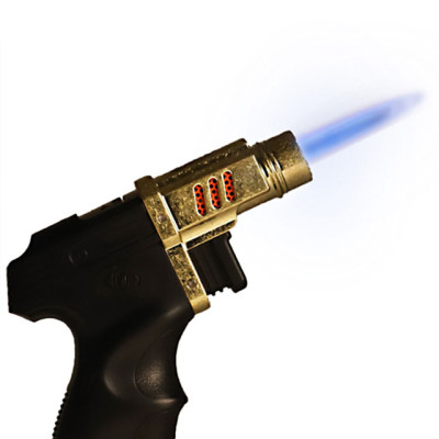 Vỏ Hột Quẹt Bật Lửa khò 1 tia cực mạnh Lubinski YJA10004 thiết kế đẹp độc lạ - dùng gas cao cấp ( giao màu ngẫu nhiên )