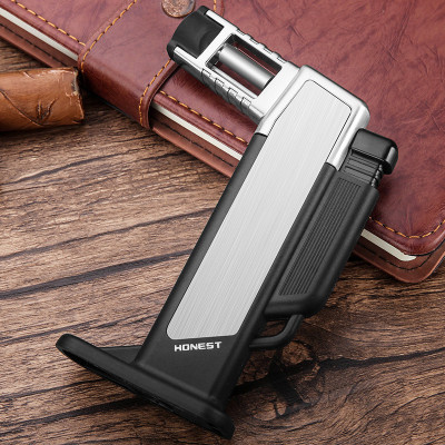 Vỏ Hột Quẹt Bật Lửa Khò 1 Tia Để Bàn Honest BCZ-484 Thiết Kế Đẹp Độc Lạ Lửa Khò Mạnh Mẽ - Dùng Gas Cao Cấp