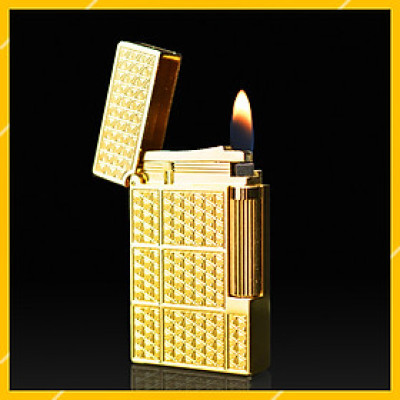 Vỏ Hột Quẹt Bật Lửa Gas Đá D14V Họa Tiết Khắc Hoa Văn Đẹp Độc Lạ - Dùng Gas Đá Cao Cấp