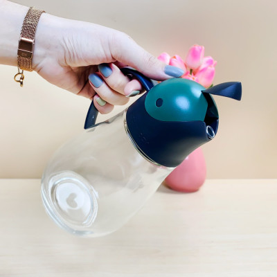 Bình Rót Dầu Nắp Mở Tự Động Tiện Lợi Bằng Thủy Tinh Cao Cấp Dung Tích 550ml CKO201 (cam kết hàng chính hãng)
