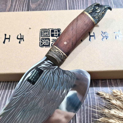 DAO BẾP - DAO THÁI CẮT HOA VĂN KHÂU ĐỒNG MÃ  A6 DT159 NT topcomshop vn