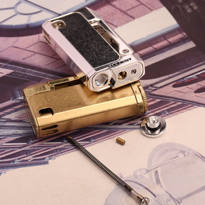 Vỏ Hộp Quẹt Bật Lửa xăng đá Honest BCZ-474 thiết kế đẹp độc lạ - dùng xăng bấc đá cao cấp