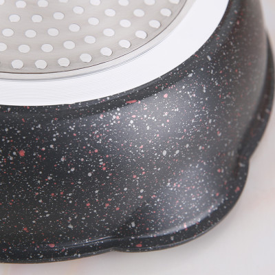 Chảo nhôm chống dính vân đá đáy từ 20 cm Kangaroo KG661XS - Hàng chính hãng